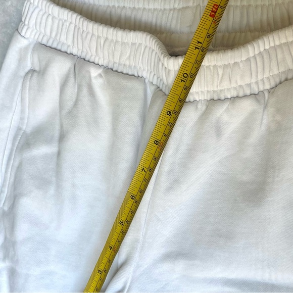 Gymshark Cherub White Joggers Sz XS Pockets Elastic Waistband 'Leg Day ' Gym EUC - Picture 4 of 13